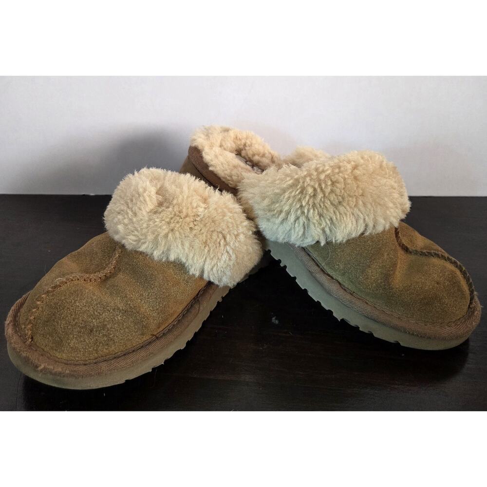 UGG Slippers Chestnut Mule Slide On Size 1 *No Tags See Measurements